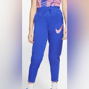 Nike pants‎ joggers swish just do it blue girls medium